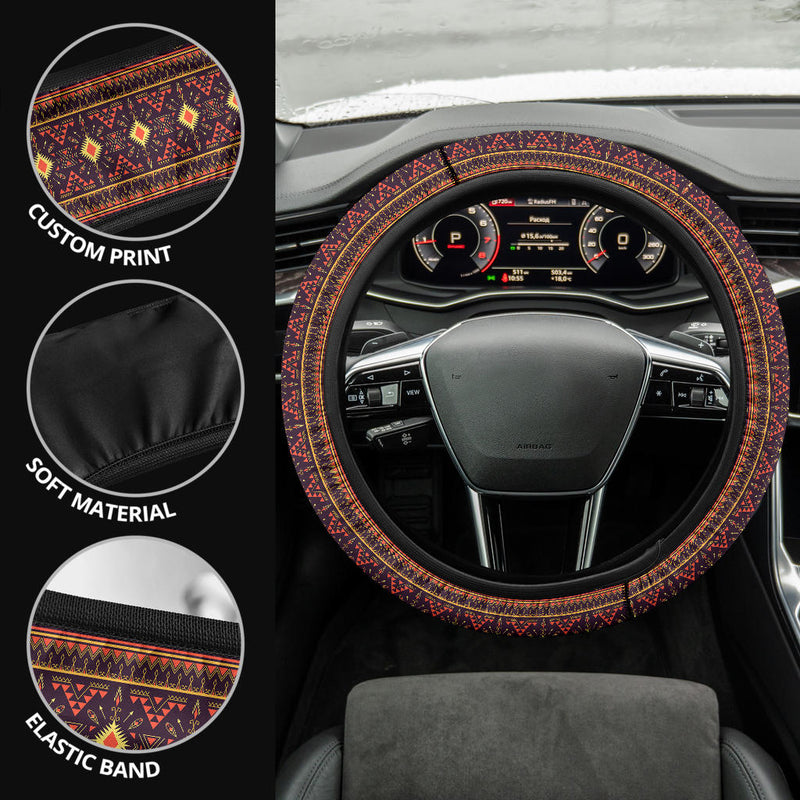 Native American Retro Premium Car Steering Wheel Cover Nearkii