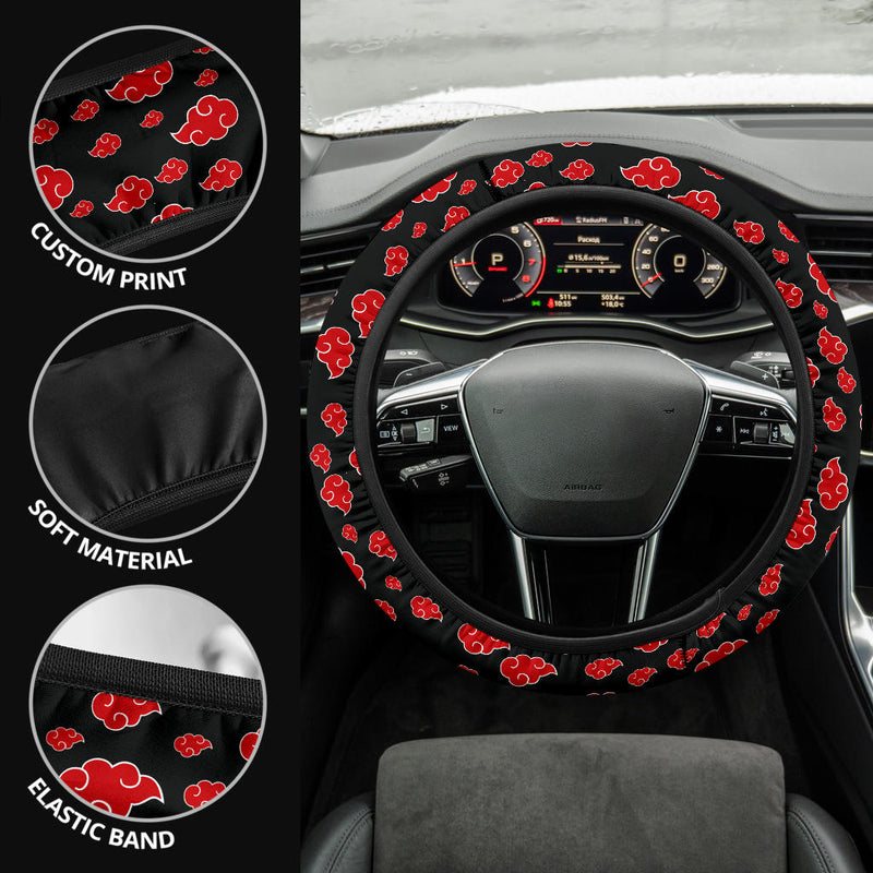 Akatsuki Cloud Premium Car Steering Wheel Cover Style 1 Nearkii