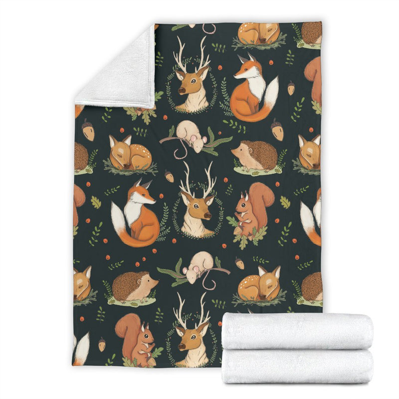 Deer Fox Premium Blanket Nearkii