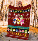 Red Baby Shark Christmas Blanket Amazing Gift Idea Nearkii