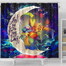Torchic Grovyle Piplup Pokemon Love You To The Moon Galaxy Shower Curtain Nearkii