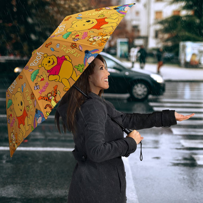 Winnie The Pooh Yellow Umbrella Nearkii