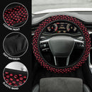 Halloween Vampire Red Funny Clips Premium Car Steering Wheel Cover Nearkii