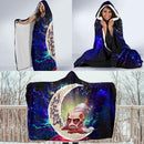 Attack on titan Love You To The Moon Galaxy Economy Hooded Blanket Nearkii