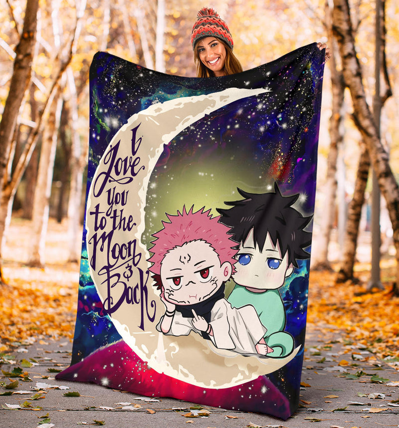 Jujutsu Kaisen Gojo Sakuna Anime Love You To The Moon Galaxy Premium Blanket Nearkii