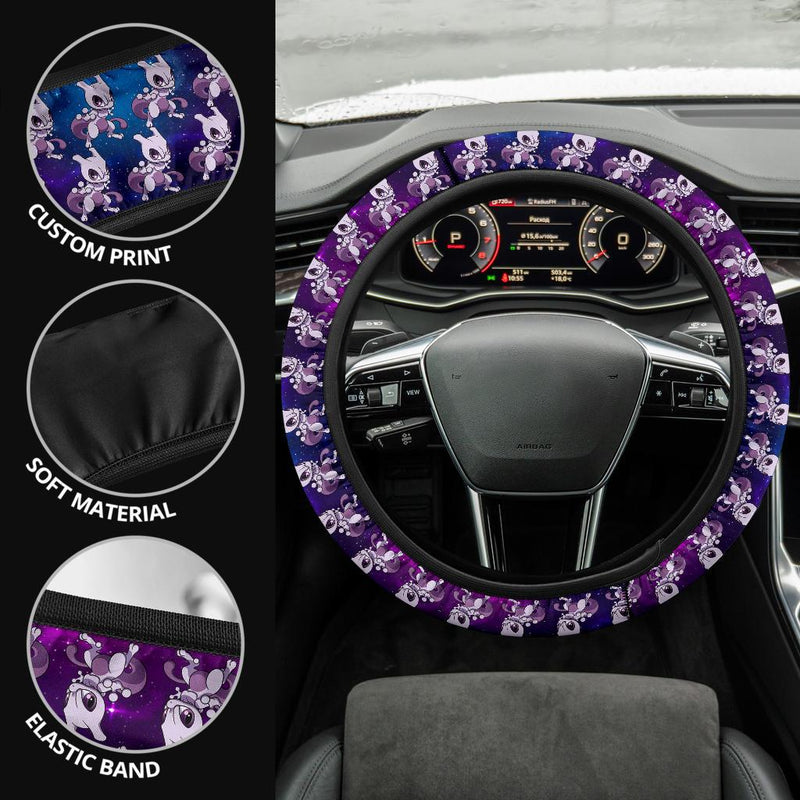 Mewtwo Pokemon Anime Custom Car Steering Wheel Cover Nearkii