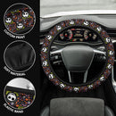 Jack Skellington Head Pattern Car Steering Wheel Cover