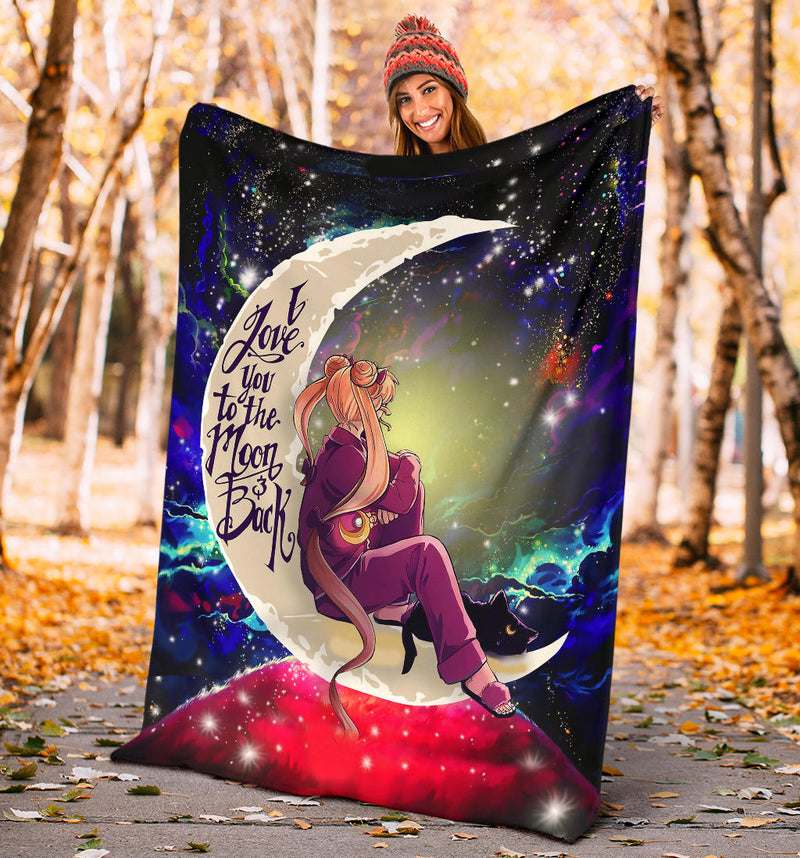 Sailor Moon Anime Love You To The Moon Galaxy Blanket Nearkii