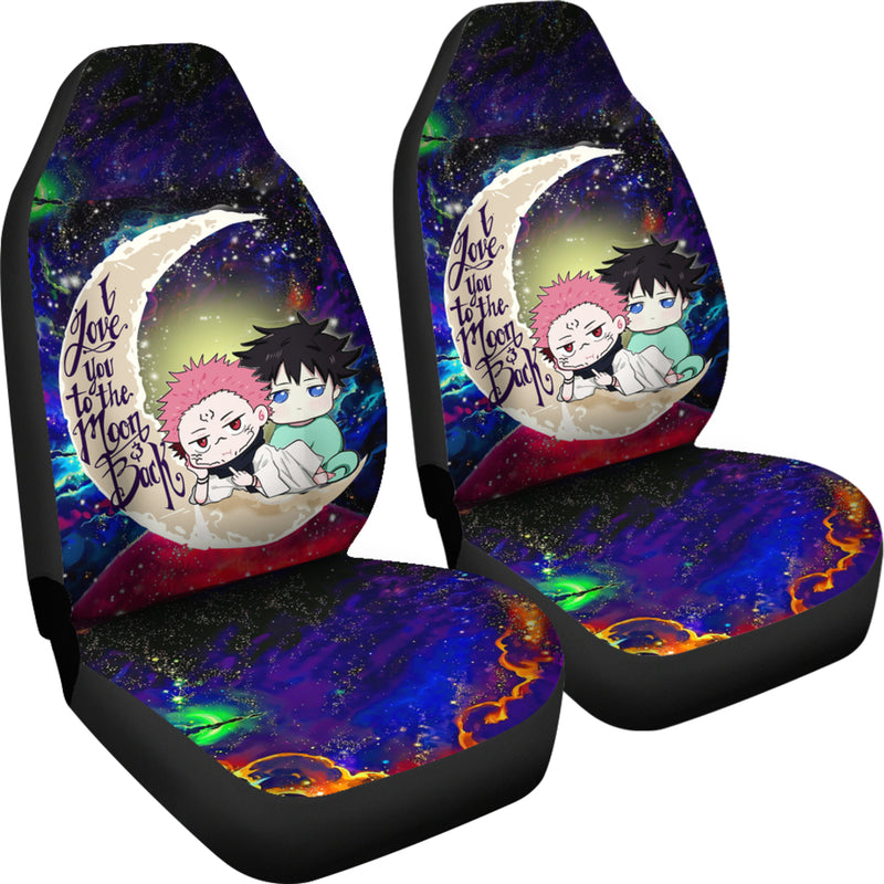 Jujutsu Kaisen Gojo Sukuna Love You To The Moon Galaxy Car Seat Covers