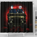 Gojo Geto Jujutsu Kaisen Ride Jeep Halloween Funny Anime Shower Curtain Nearkii