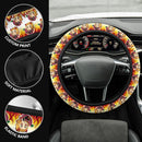 Cute Rengoku Kyojuro Demon Slayer Anime Car Steering Wheel Cover 1 Nearkii