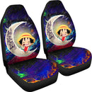 Luffy One Piece Love You To The Moon Galaxy Car Seat Covers