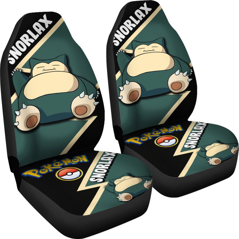 Snorlax Car Seat Covers Custom Anime Pokemon Car Accessories Nearkii