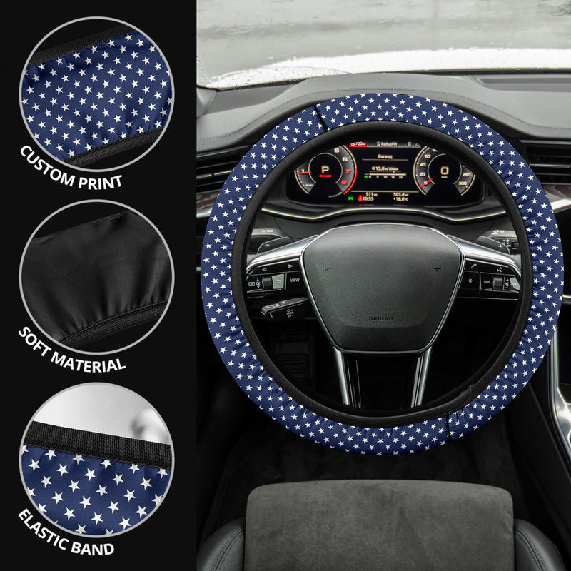 Flag USA Star Premium Car Steering Wheel Cover Nearkii
