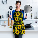 Sunflower Pattern Custom Apron Best Gift For Anyone Who Loves Cooking