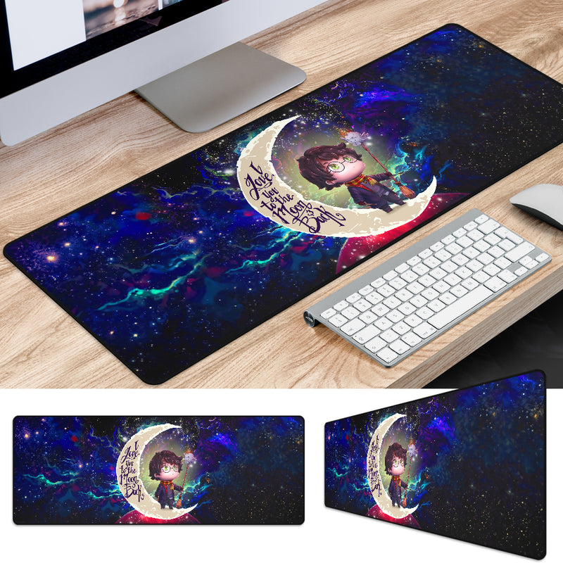Harry Potter Chibi Love You To The Moon Galaxy Mouse Mat Nearkii
