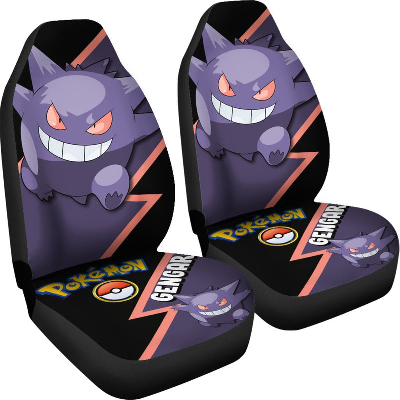 Gengar Car Seat Covers Custom Anime Pokemon Car Accessories Nearkii