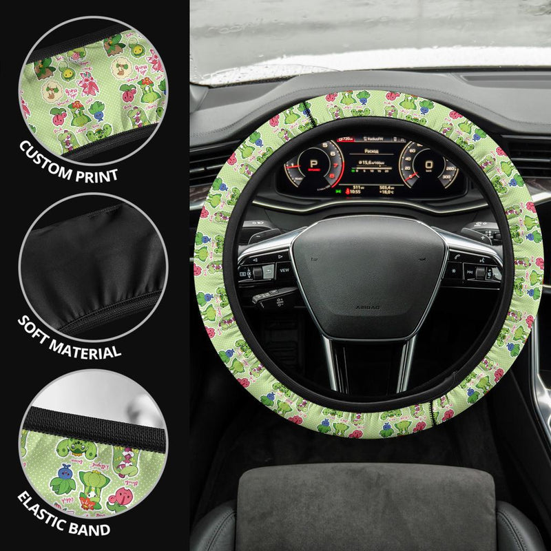 Grass Pokemon Car Steering Wheel Cover Nearkii