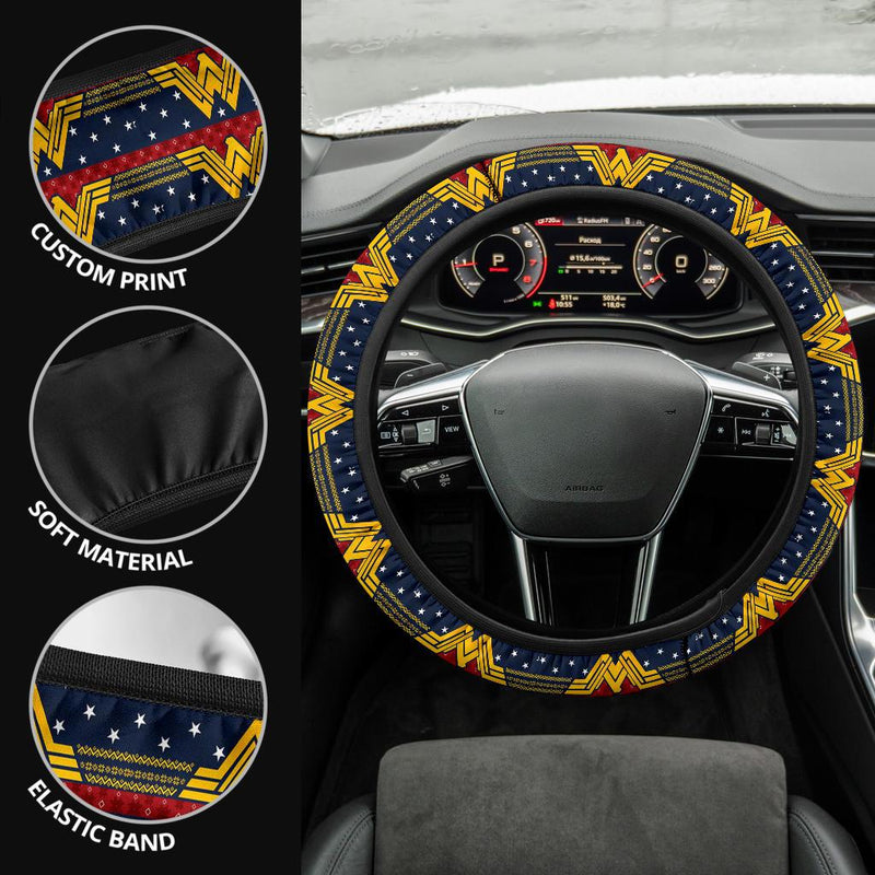 Wonder Woman Premium Custom Car Steering Wheel Cover Nearkii