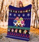 Baby Shark Christmas Blanket Amazing Gift Idea Nearkii