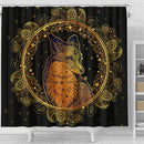 Mandala Fox Shower Curtain Nearkii