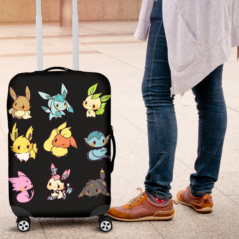 Cute Eevee Luggage Cover Suitcase Protector Nearkii