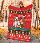 Red Bull Dog Christmas Blanket Amazing Gift Idea Nearkii