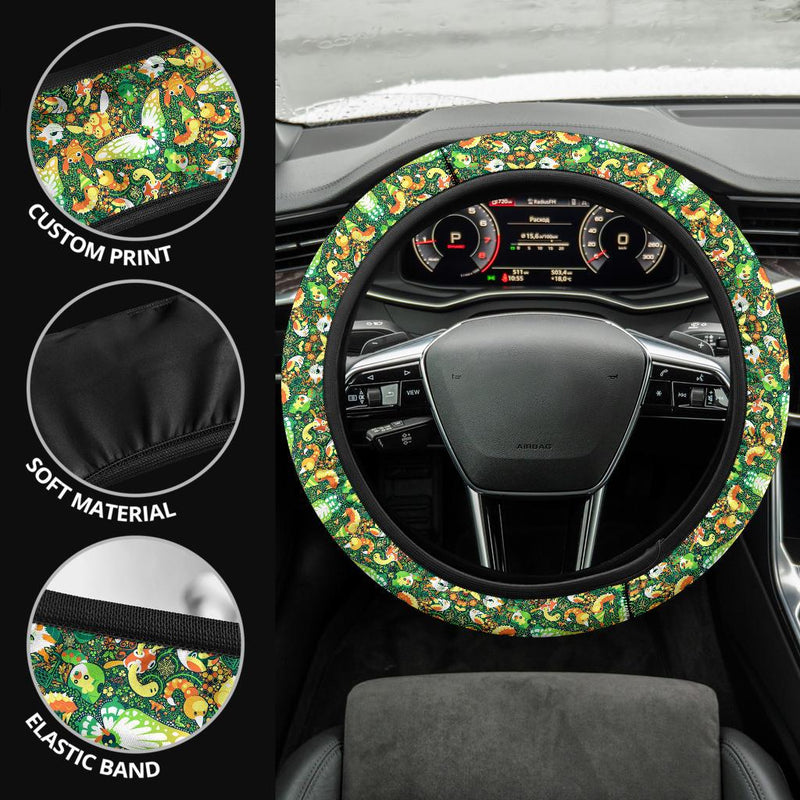 Pattern Pokemon Car Steering Wheel Cover Nearkii