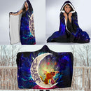 Pikachu Horro Love You To The Moon Galaxy Economy Hooded Blanket Nearkii
