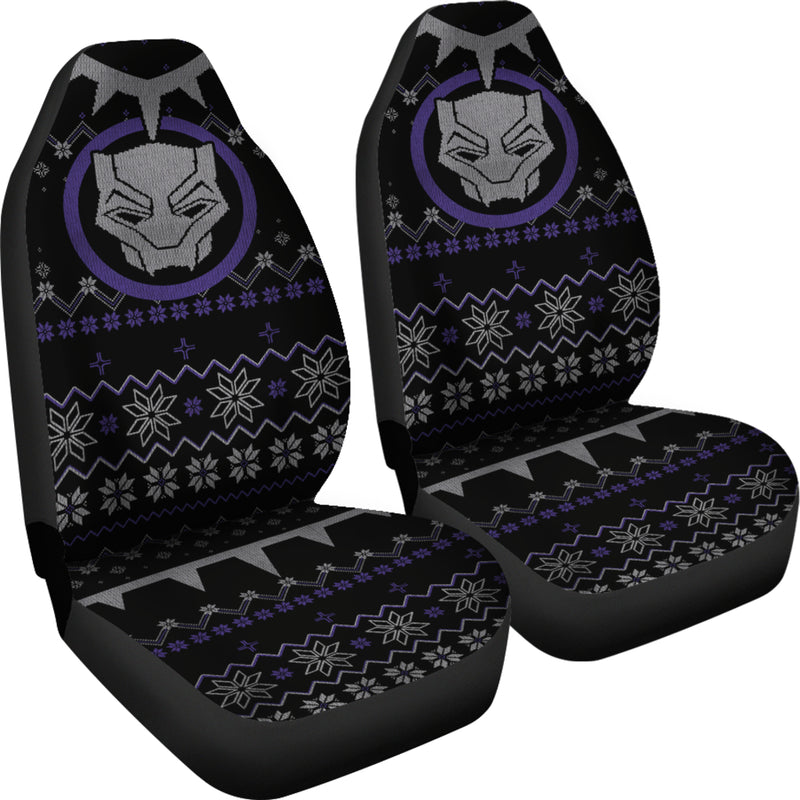 Black Panther Christmas Premium Custom Car Seat Covers Decor Protectors Nearkii