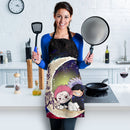 Jujutsu Kaisen Gojo Sakuna Chibi Anime Love You To The Moon Galaxy Custom Apron Best Gift For Anyone Who Loves Cooking