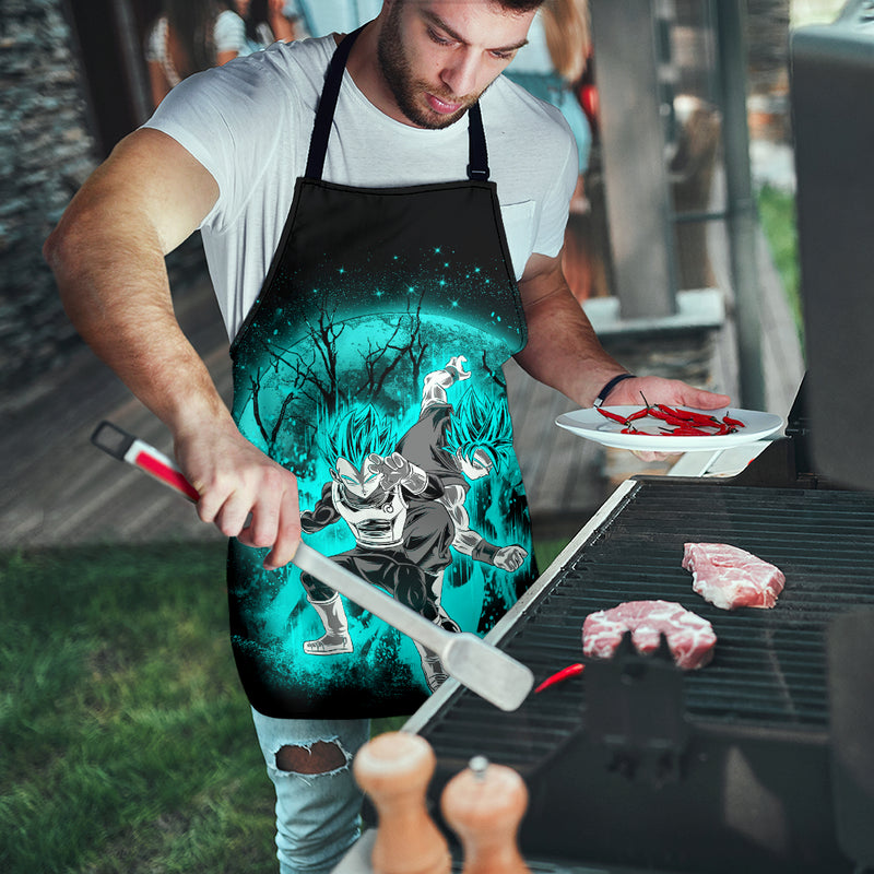 Goku Vegeta Moonlight Custom Apron Best Gift For Anyone Who Loves Cooking Nearkii