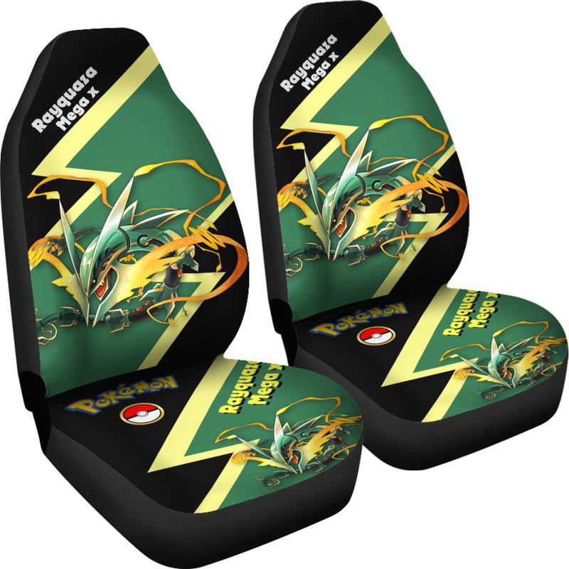 Mega Rayquaza X Pokemon Premium Custom Car Seat Covers Decor Protectors Nearkii