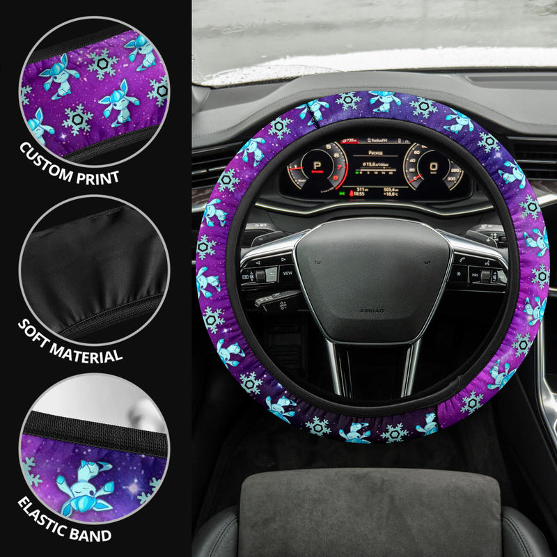 Pokemon Galaxy Glaceon Eevee Evolution Car Steering Wheel Cover Nearkii