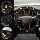 Dog Foot Print Partern Premium Car Steering Wheel Cover Nearkii