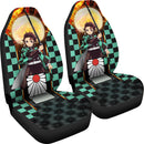 Tanjiro Sun Demon Slayer Premium Custom Car Premium Custom Car Seat Covers Decor Protectors Decor Protector Nearkii