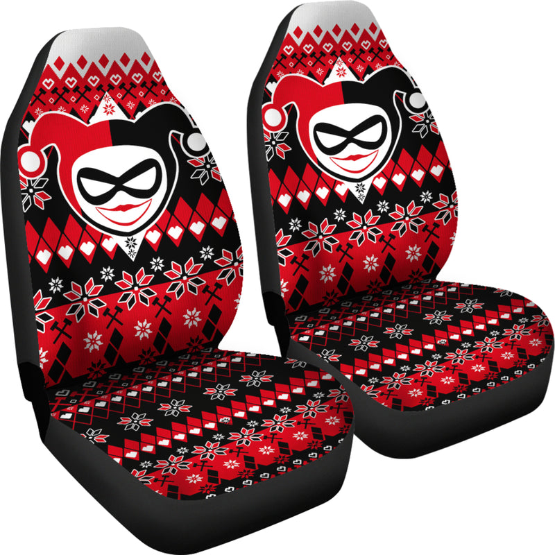 Christmas Harley Quinn Premium Custom Car Seat Covers Decor Protectors Nearkii