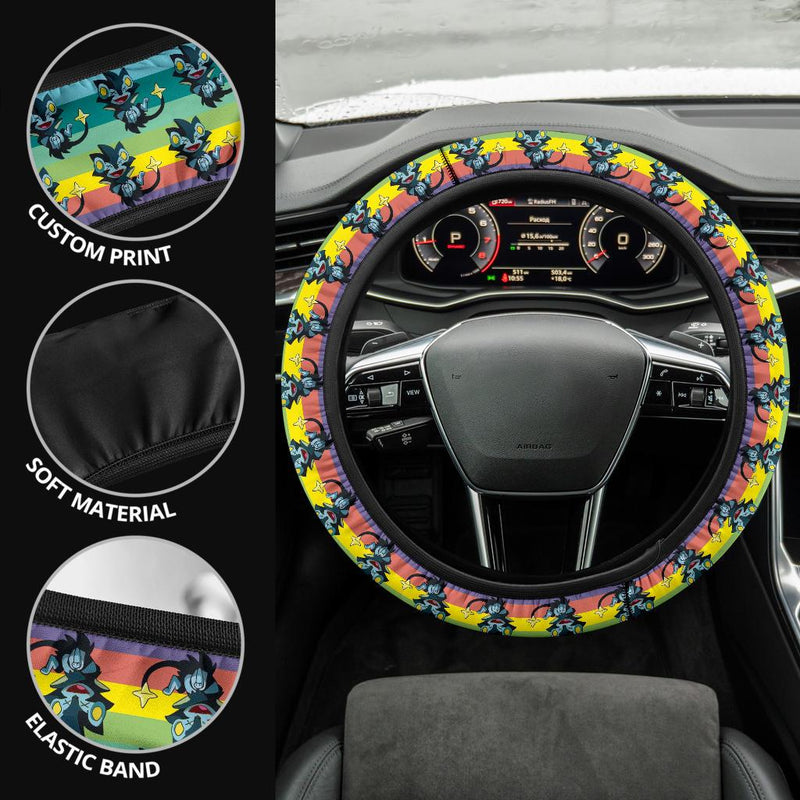 Luxio Pokemon Anime Custom Car Steering Wheel Cover Nearkii