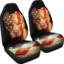 Pitbull American Flag Premium Custom Car Seat Covers Decor Protector Nearkii