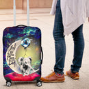 Elephant Love You To The Moon Galaxy Luggage Cover Suitcase Protector Nearkii