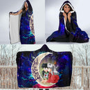 Inuyasha Love You To The Moon Galaxy Economy Hooded Blanket Nearkii