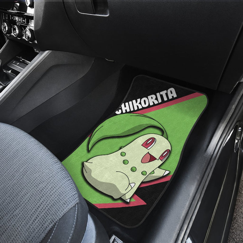 Chikorita Car Floor Mats Custom Anime Pokemon Car Interior Accessories Nearkii