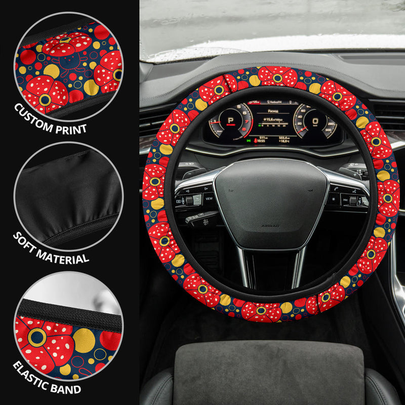 Mushroom Pokemon Premium Car Steering Wheel Cover Nearkii