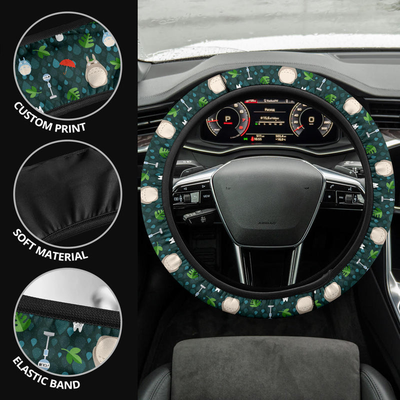 Ghibli Totoro Cute Rain Premium Car Steering Wheel Cover Nearkii