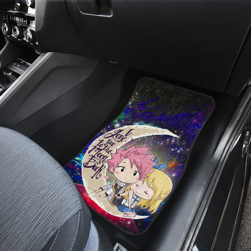 Natsu Fairy Tail Anime Love You To The Moon Galaxy Car Mats Nearkii