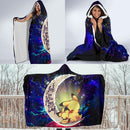 Pikachu Pokemon Sleep Love You To The Moon Galaxy Economy Hooded Blanket Nearkii