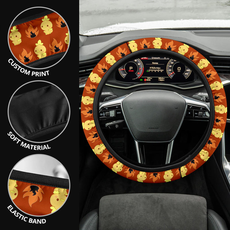 Pokemon Torchic Galaxy Car Steering Wheel Cover