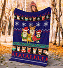 Corgi Christmas Blanket Amazing Gift Idea Nearkii