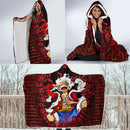 Luffy Gear 5 Break Wall Style Economy Hooded Blanket Nearkii