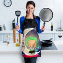 Zoro One Piece Love You To The Moon Galaxy Custom Apron Best Gift For Anyone Who Loves Cooking
